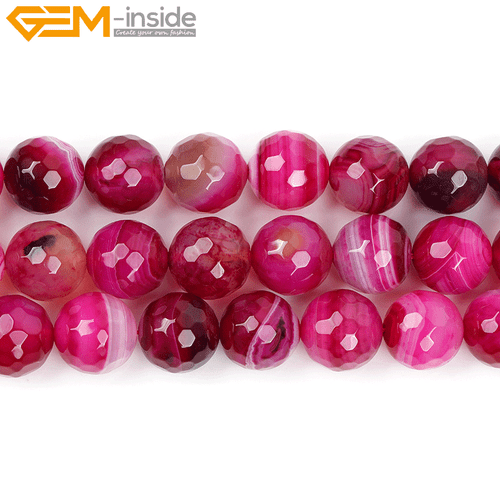 Naturstein gestreift Sardonyx Achat Perlen für Schmuckherstellung 15 Zoll facettiert 4-14 mm - Bild 45 von 86