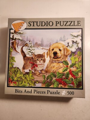 Bits and Pieces 500 Piece Puzzle Winter Companions 47719 * BRAND NEW *