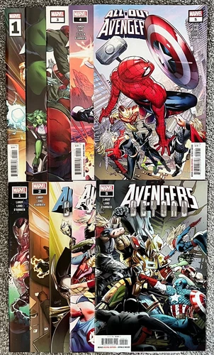 ALL OUT AVENGERS & AVENGERS BEYOND #1-5, COMPLETE SERIES, MARVEL COMICS (2023)