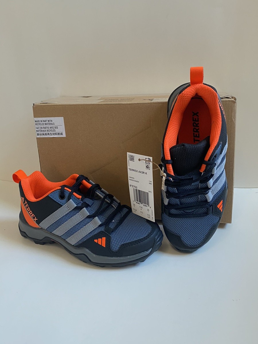 Adidas TERREX AX2R CF Hiking Shoe Wonder Steel Grey Orange Kids' size 6 |  eBay UK