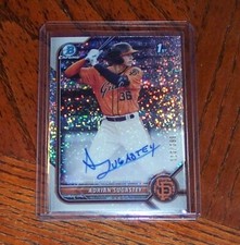 2022 Bowman Chrome Prospect Speckle Refractor /299 Adrian Sugastey #CPA-AS Auto