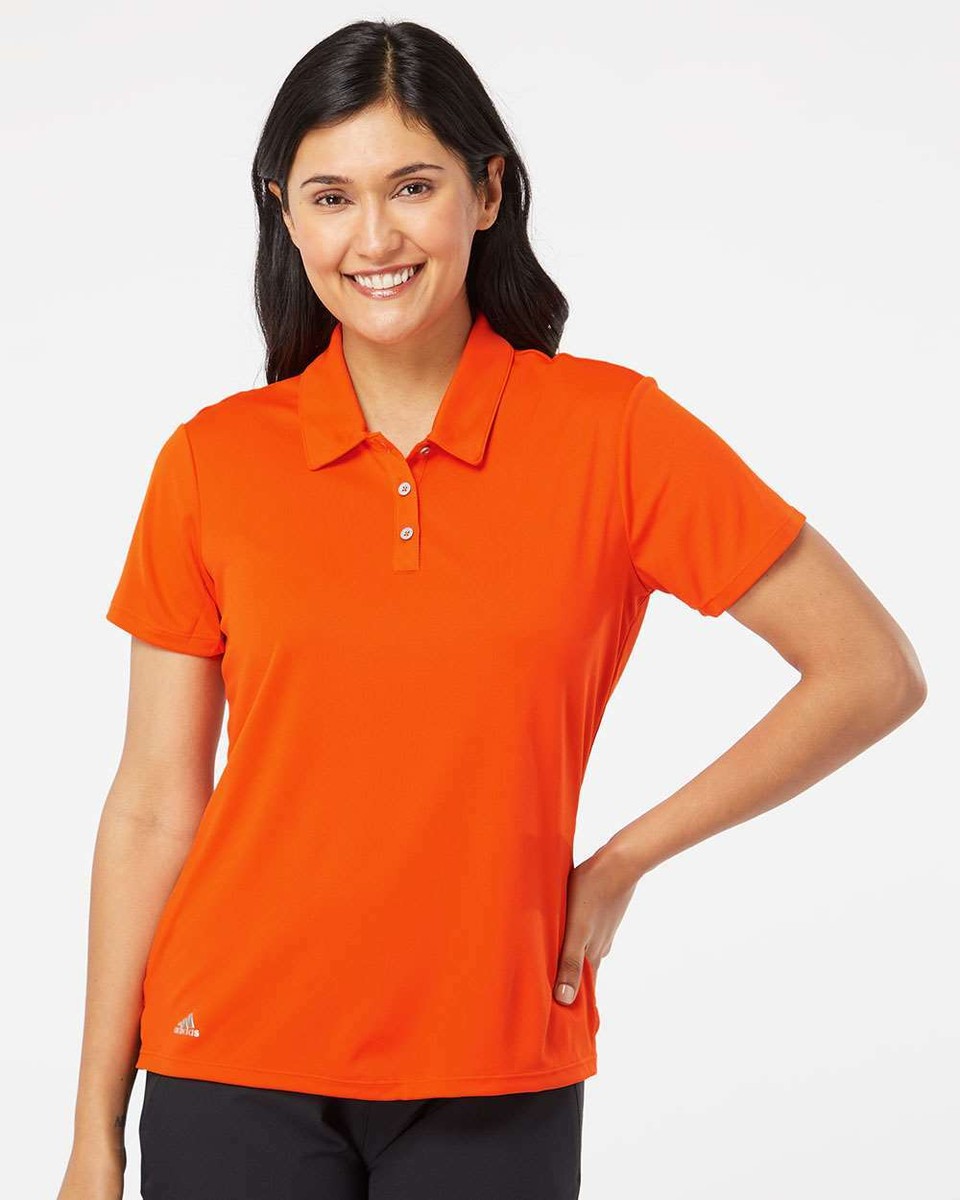 Adidas Woman's Blue Short Sleeve Performance Golf Polo Shirt