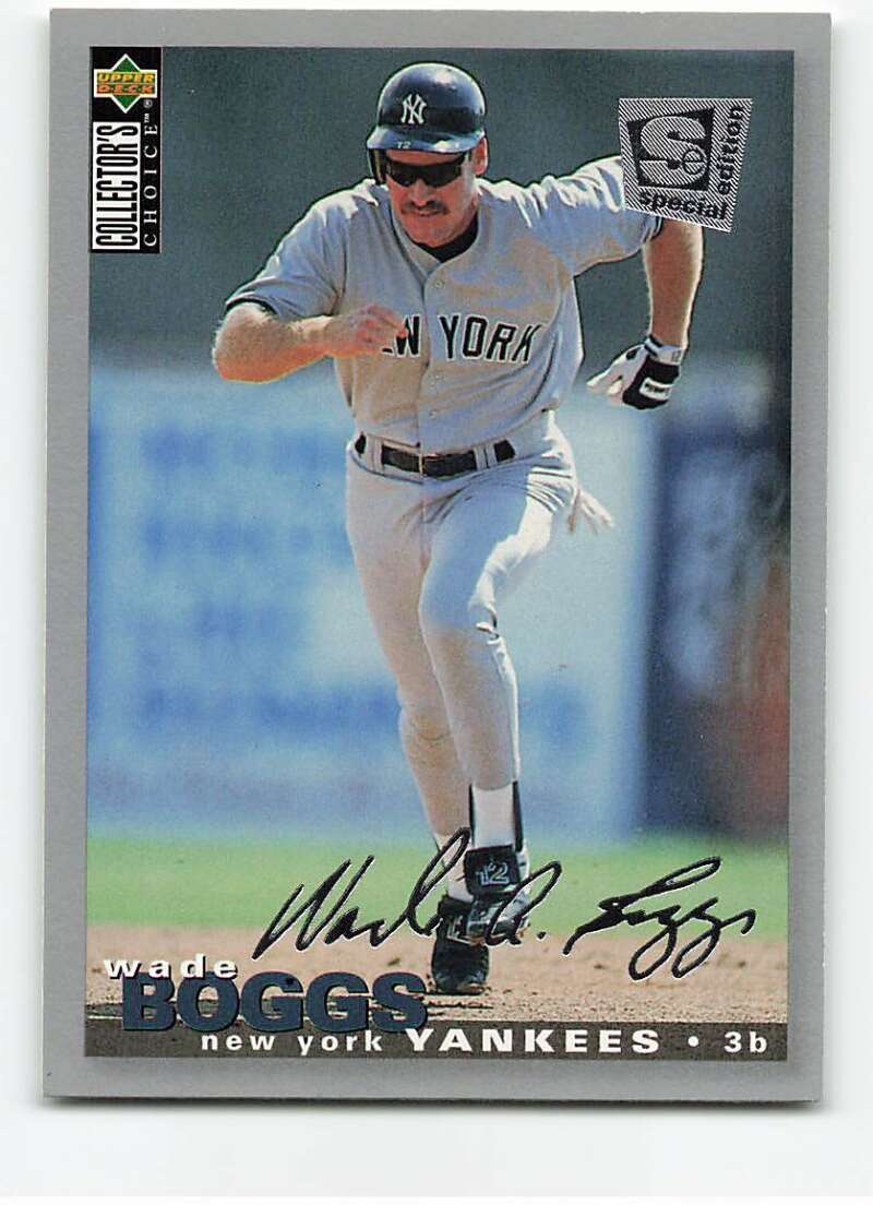 1995 Collector's Choice SE Silver Signature #245 Wade Boggs NM-MT Yank ID:106372
