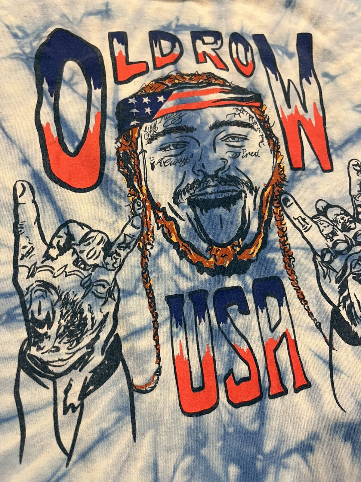 FILA T shirt Old Rowt Postne Malo uomode gra blu tie dyeica manic cort uomoia ta XLuc