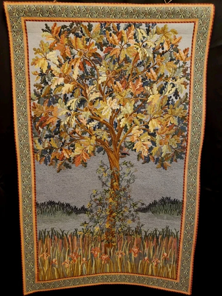 Original Belgian Wall Hanging Classic Flanders Tapestry 4'03 X 2'08 - Image 2 of 4