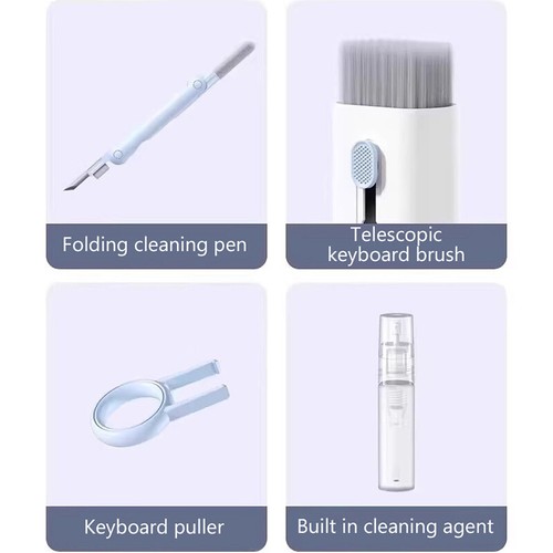 7 In 1 Computer Keyboard Cleaner Brush Kit Screen Cleaning Multifunctional - Photo 9/14