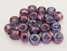25 5 x 9 mm Czech Glass Crow Beads: Luster - Transparent Denim Blue