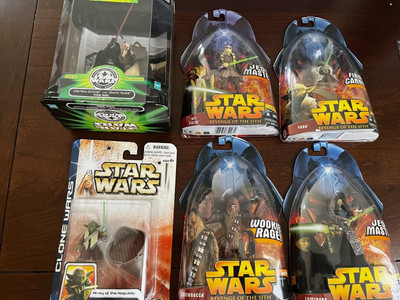 Hasbro Star Wars sechs Actionfiguren Set inklusive Rache der Sith Yoda