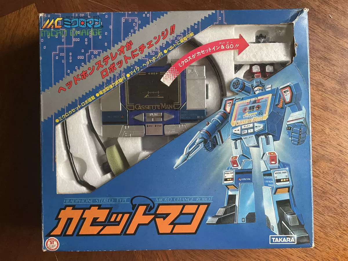 Takara Microman Cassette Man G1 Pre Transformers Soundwave MC 10 RARE IN STOCK