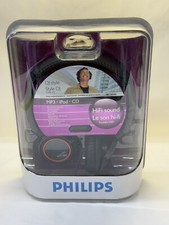 Philips SBC-HP430 Headphones Over Ear Wired DJ Monitor Headphones Black NEW