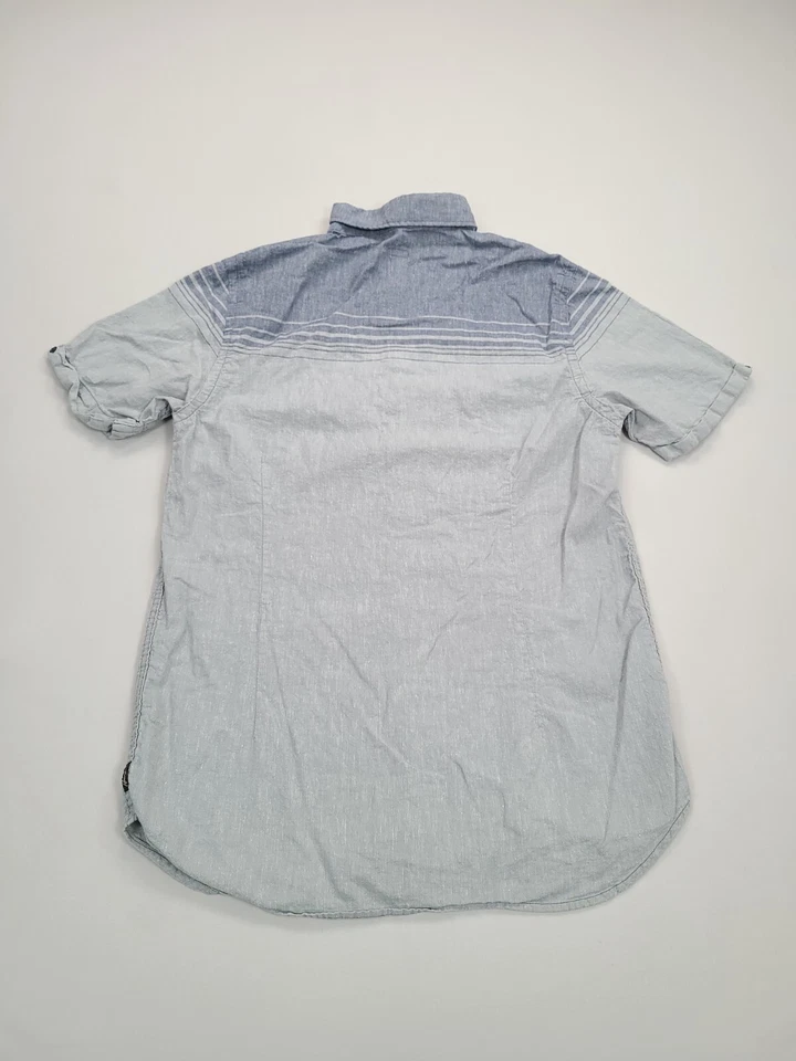 Howe Shirt Mens Large Gray Button Up Outdoors Comfort Casual Short Sleeve - Image 2 of 4