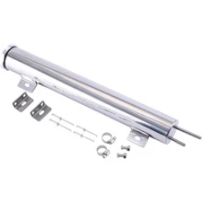 2" x 15" POLISHED STAINLESS STEEL 24 OZ RADIATOR DR OVERFLOW TANK BOTTLE NEW