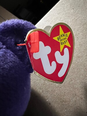 Princess Diana beanie baby 1997 purple bear with PE pellets, NWT