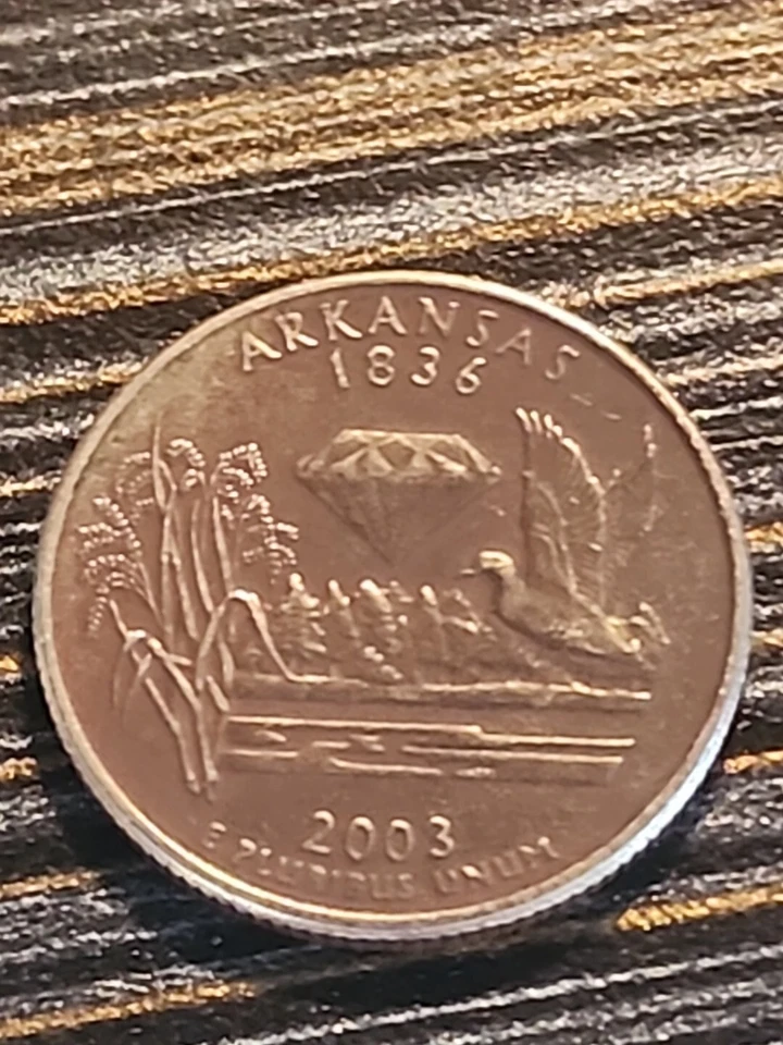 2003 Arkansas Quarter- Improperly Annealed And Strike Errors - Image 3 of 3