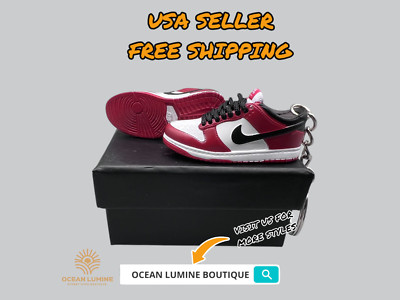 SB Dunk Low 3D Mini Sneaker Keychain, Basketball Sneaker Collectible Box Options