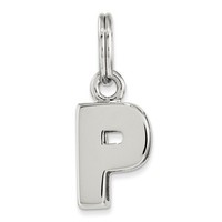 Sterling Silver P Charm on sale Sterling Silver P Charm on sale