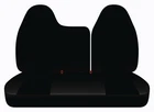 Fits Ford F150 40-60 Top Solid Bottom Front Bench 1997-1998 Velvet Black