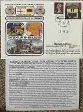 Tottenham Hotspur - RB Leipzig Champions League 2020 Dawn Ersttagsbrief