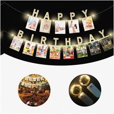 Enchanting Moments: Customizable Photo Fairy Lights for Memorable Birthdays, Roo