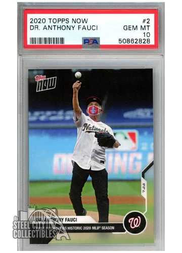 Dr Anthony Fauci 2020 Topps Now Card #2 PSA 10 GEM MINT