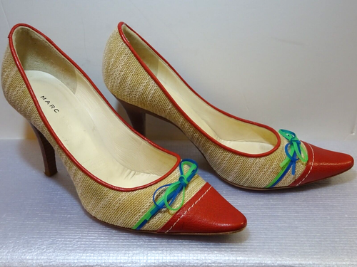 Marc Jacobs Vintage AU Talla 7. EU 38. Tacones altos de tela de diseño. - Imagen 3 de 13