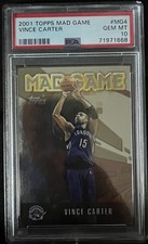 2001-02 Topps Chrome Mad Game Vince Carter Toronto Raptors PSA 10 #MG4