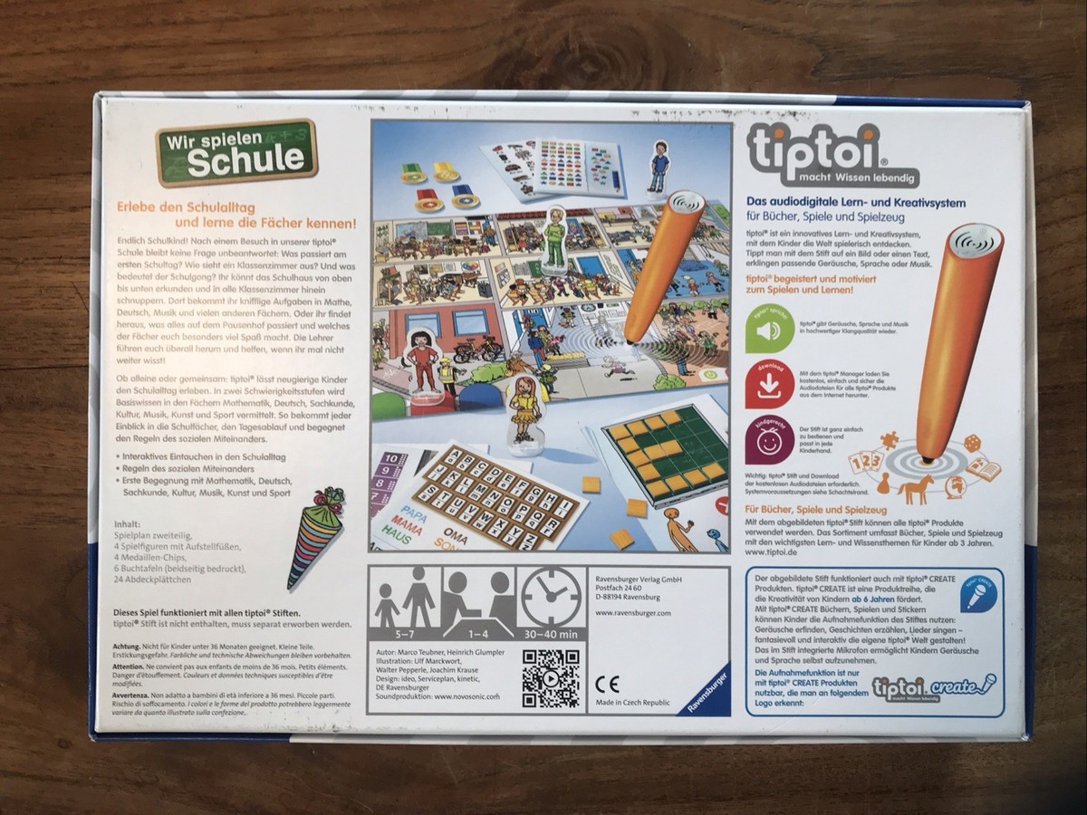 Tiptoi Wir Spielen Schule - Jeu éducatif En Allemand Pour Enfants 5-7 Ans - Découverte De L'école