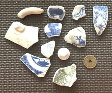 Japanese sea glass Surf-Tumbled Beach Glass pottery