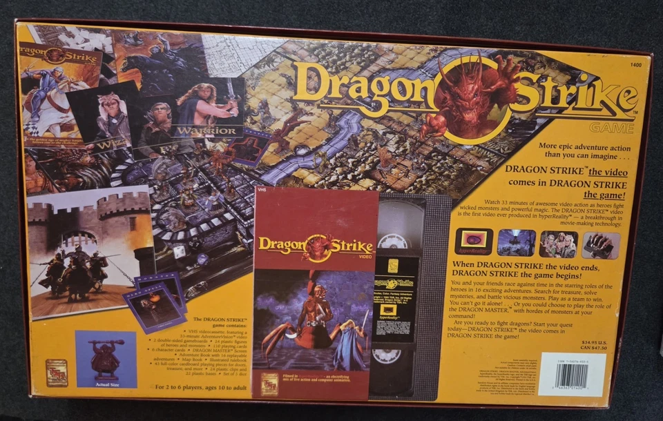 Dragon Strike Board Game NO VHS COMPLETE OTHERWISE TSR 1993 (Read Desc.) - Image 2 of 4