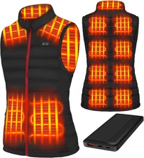 Women'S Lightweight Heated Vest with Battery Pack Warming Heated Vest for Women