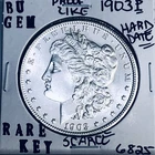 1903 P BU GEM MORGAN SILVER DOLLAR UNC MS+++ U.S. MINT RARE KEY COIN 6825