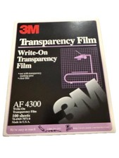 Teaching Supplies 3M Transparency Film Write-On Transparency Film AF 4300 Office