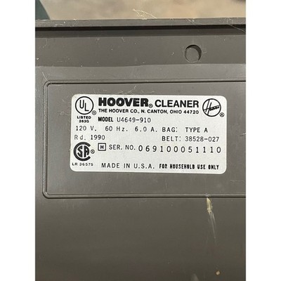 Vintage Hoover Elite II Total System Performance 640 Upright