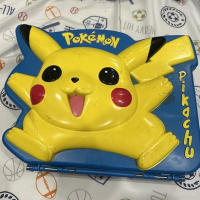 Vintage Pokemon Pikachu Rose Art Rubber Stamps Carrying Case 1999 some stickers 