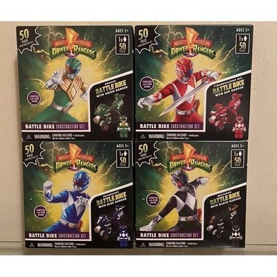 Power Rangers Forever Clever 4 Battle Bikes 200 Pieces Complete Set