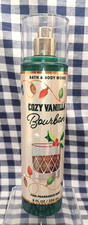 ALL NEW Cozy Vanilla Bourbon Fine Fragrance Mist 8 oz Bath Body Works