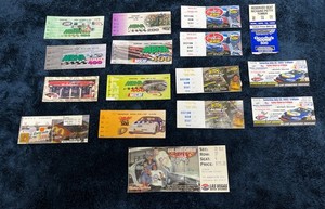16 - MIXED YEARS AND TRACKS NASCAR used Ticket Stubs