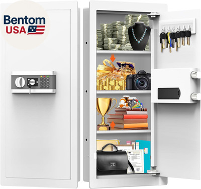 31.5'' Tall Fireproof Wall Safes between the Studs 16'' Centers, Hidden Wall Safe