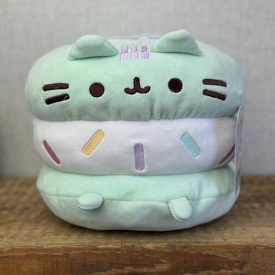 Gund Pusheen Katze mintgrün Eis Sandwich Katze groß 10 Zoll