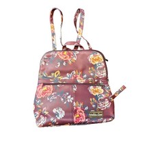 Matilda Jane Moments With You Plum Perfect Floral Mini Backpack Purse preppy