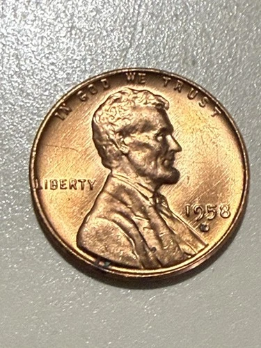 1958 D LINCOLN CENT  finish Beautiful condition Last Year of the Wheat Penny