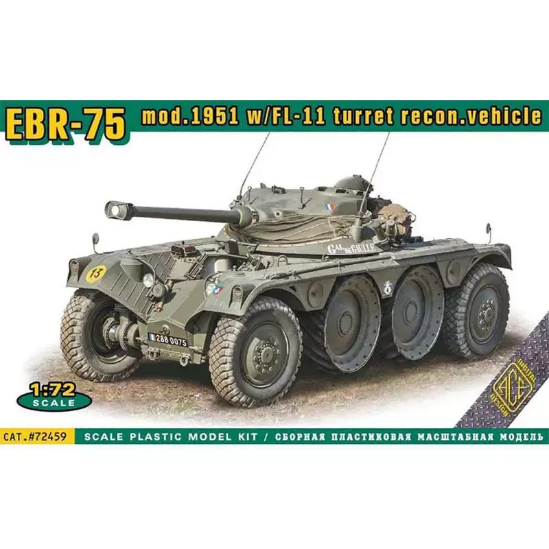 EBR-75 Mod.1951 tourelle FL-11 maquette ACE 1/72 de haute précision en plastique pour collectionneur