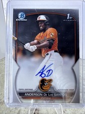 2023 Bowman Chrome - Prospect Autographs Anderson De Los Santos #CPA-ADS (AU,RC)