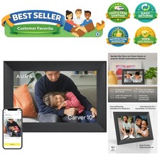 Carver 10.1" WiFi HD Digital Picture Frame - Effortless Photo Sharing Storage