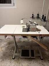Yamato CZ Overlock Nähmaschine Industrienähmaschine Auf Dem Tisch 4 Faden