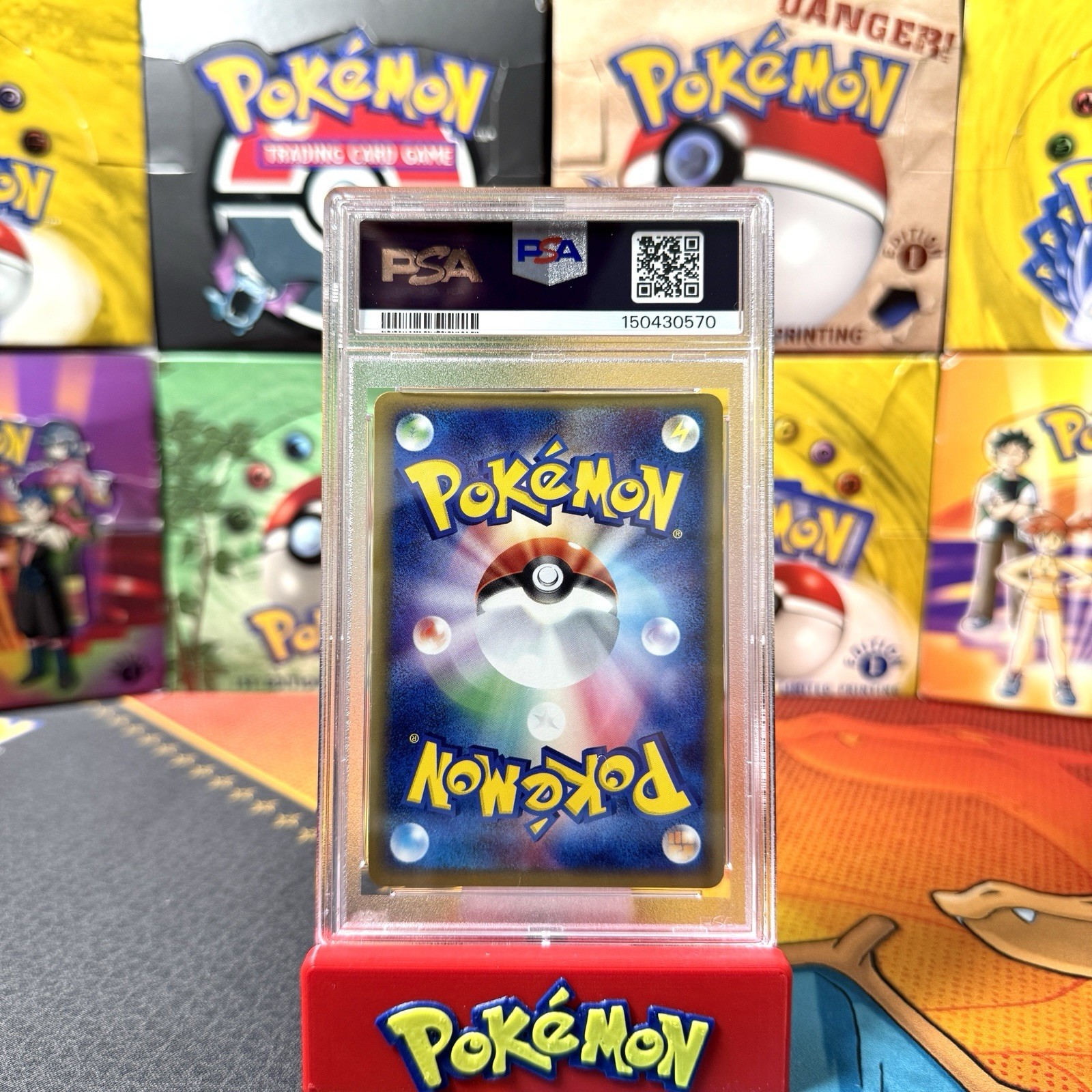 PSA 8 NM 2003 POKEMON JAPANESE RAYQUAZA EX 047/054 RULERS HEAVENS 1ST EDITION view 2