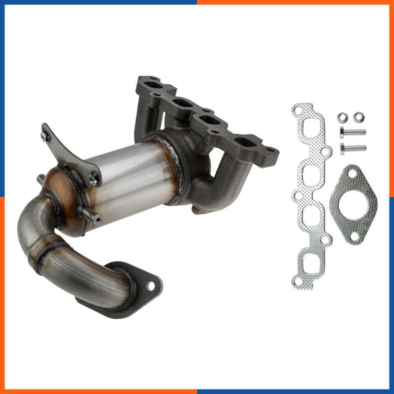 Catalyseur d'échappement KAT pour FORD avec structure en acier inox durable - 4