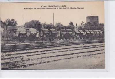 BOLOGNA: Wein Bocquillon Ankünfte von Tankwagen, Eisenbahn - tr