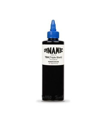 Dynamic TBK (Triple Black) Pre-Dispersed Tattoo Ink Black 8 fl oz