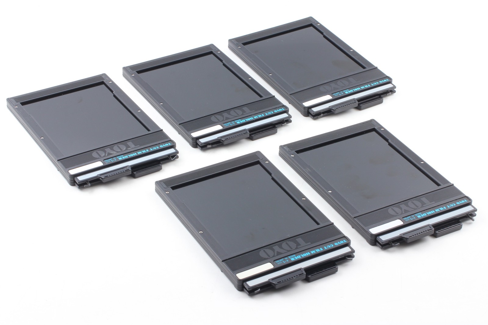 Lot of 5 [Near MINT] TOYO Blue Logo 4x5 Cut Sheet Film Holder Large ...